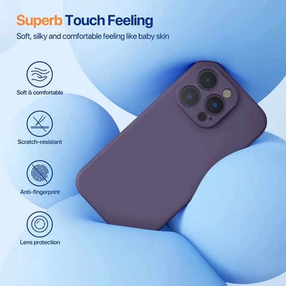 iPhone 14 Pro Miracase Dark Purple Case NIB - Picture 7 of 7